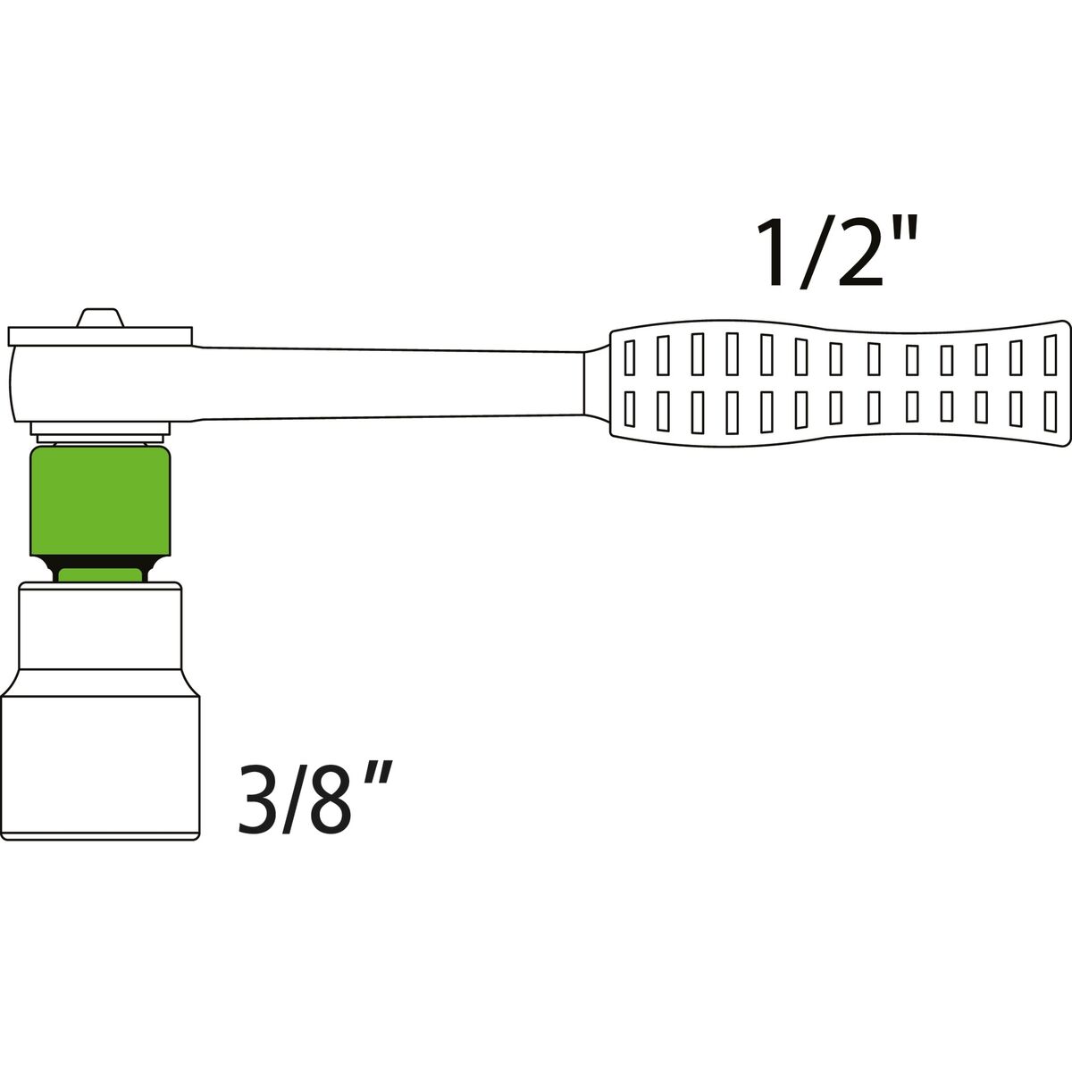 ADAPTADOR P/SOQUETE TRAMONTINA  1/2 X 3/8 (44848/101)