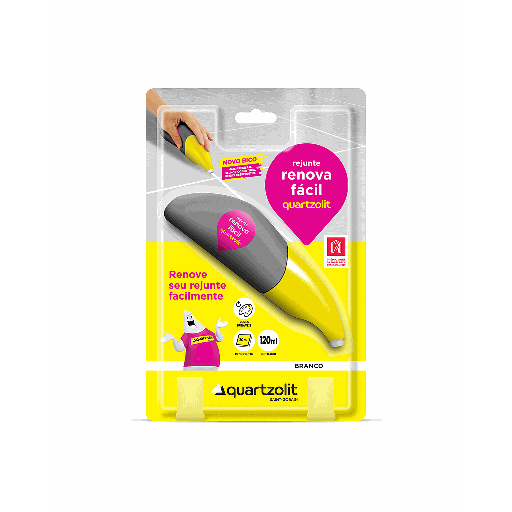RENOVA FACIL REJUNTE QUARTZOLIT BRANCO 120ML