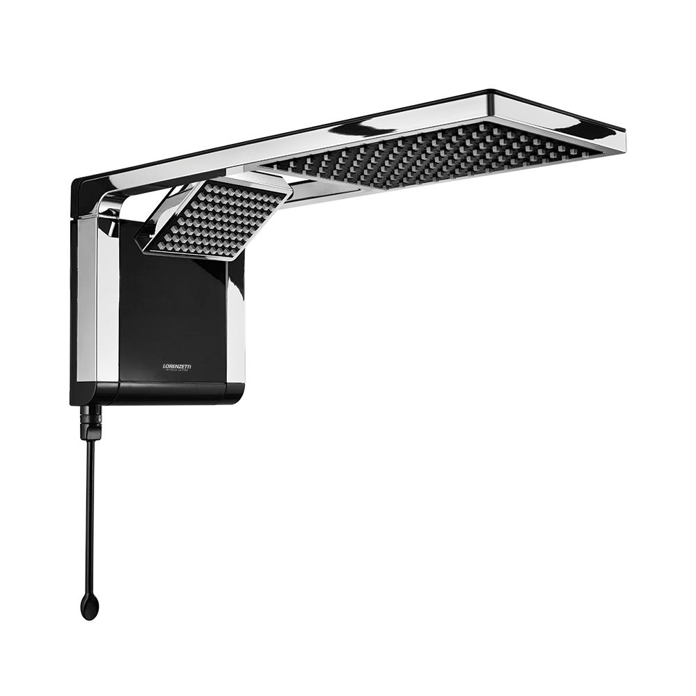 CHUVEIRO LORENZETTI ACQUA DUO BLACK/CROM ULTRA ELETR. 220V 7800W