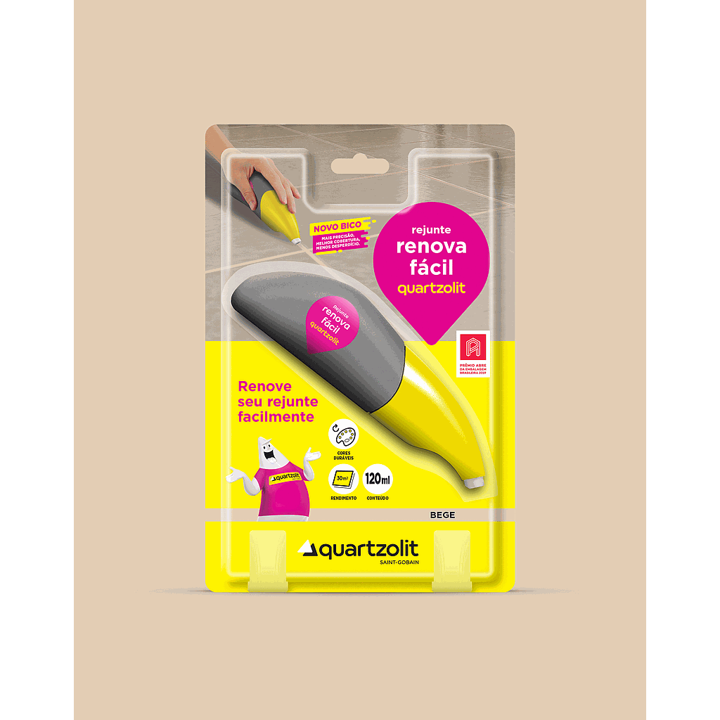 RENOVA FACIL REJUNTE QUARTZOLIT BEGE 120ML