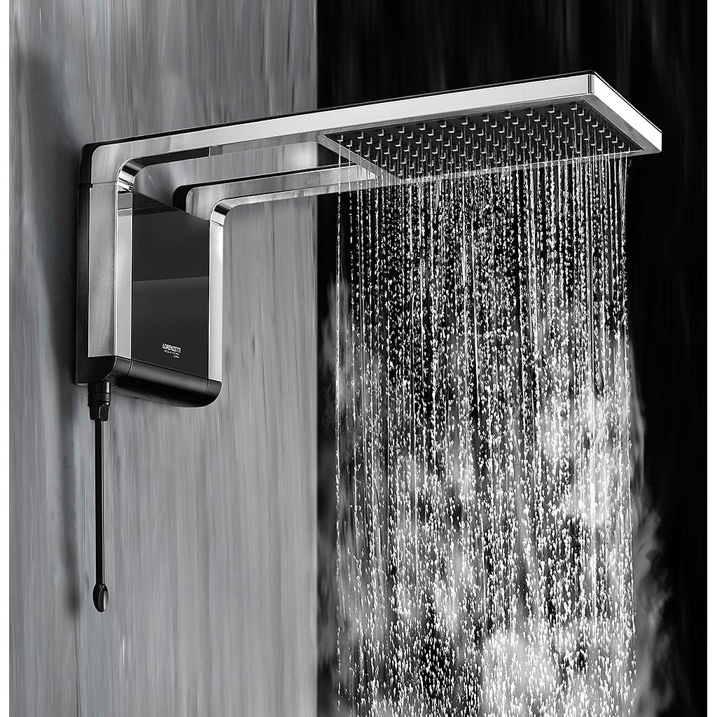 CHUVEIRO LORENZETTI ACQUA STORM BLACK/CROMADO ULTRA ELETR. 220V 7800W
