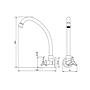 TORNEIRA LORENZETTI 1168 C-30 PIA B. MOVEL PAREDE LORENWAY