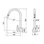 TORNEIRA LORENZETTI 1168 C-32 PIA B. MOVEL PAREDE LORENJOY