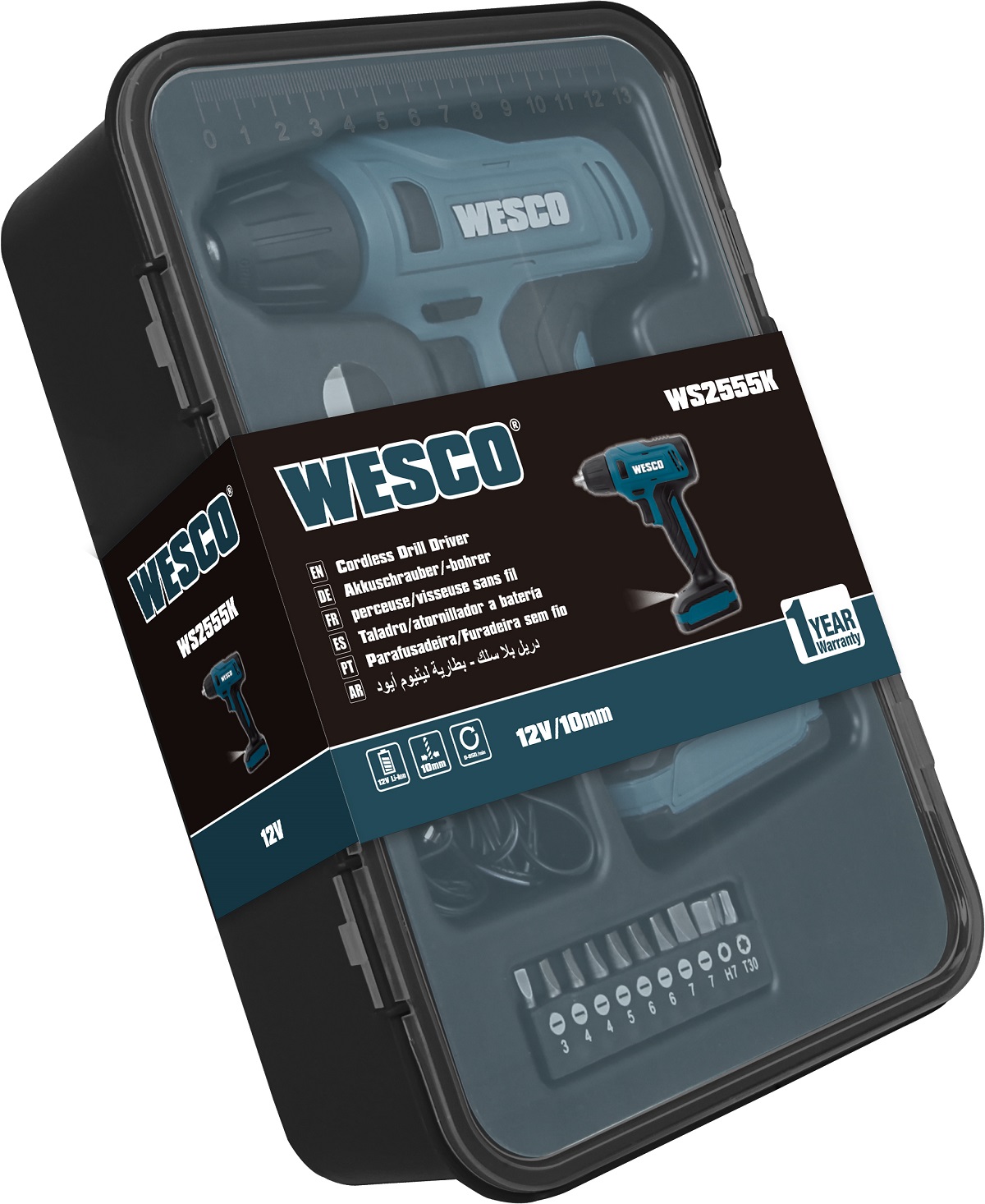 WESCO FURAD/PARAFUSADEIRA WS2555K BATERIA 12V