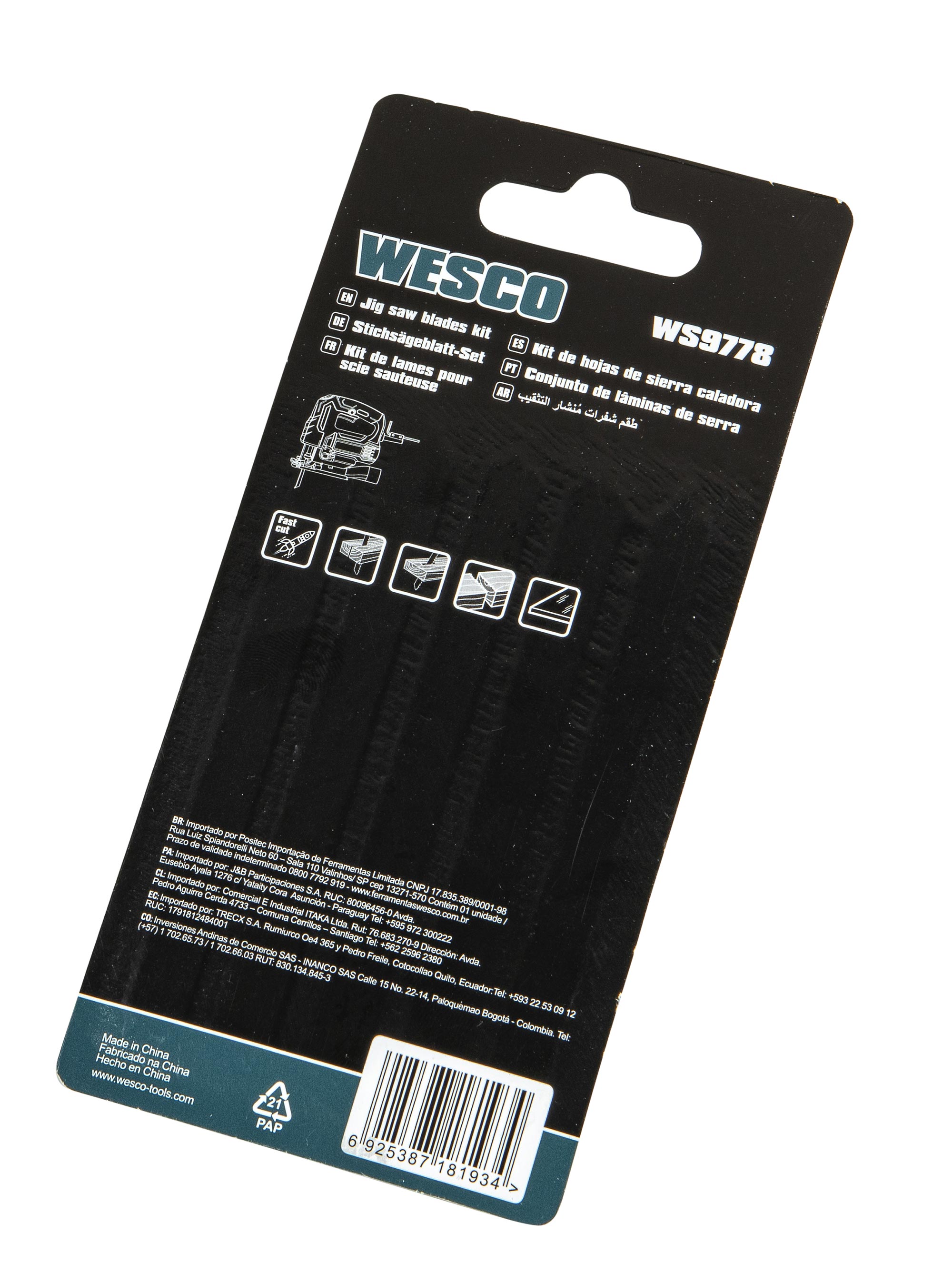 WESCO LAMINA SERRA TICO TICO WS9778
