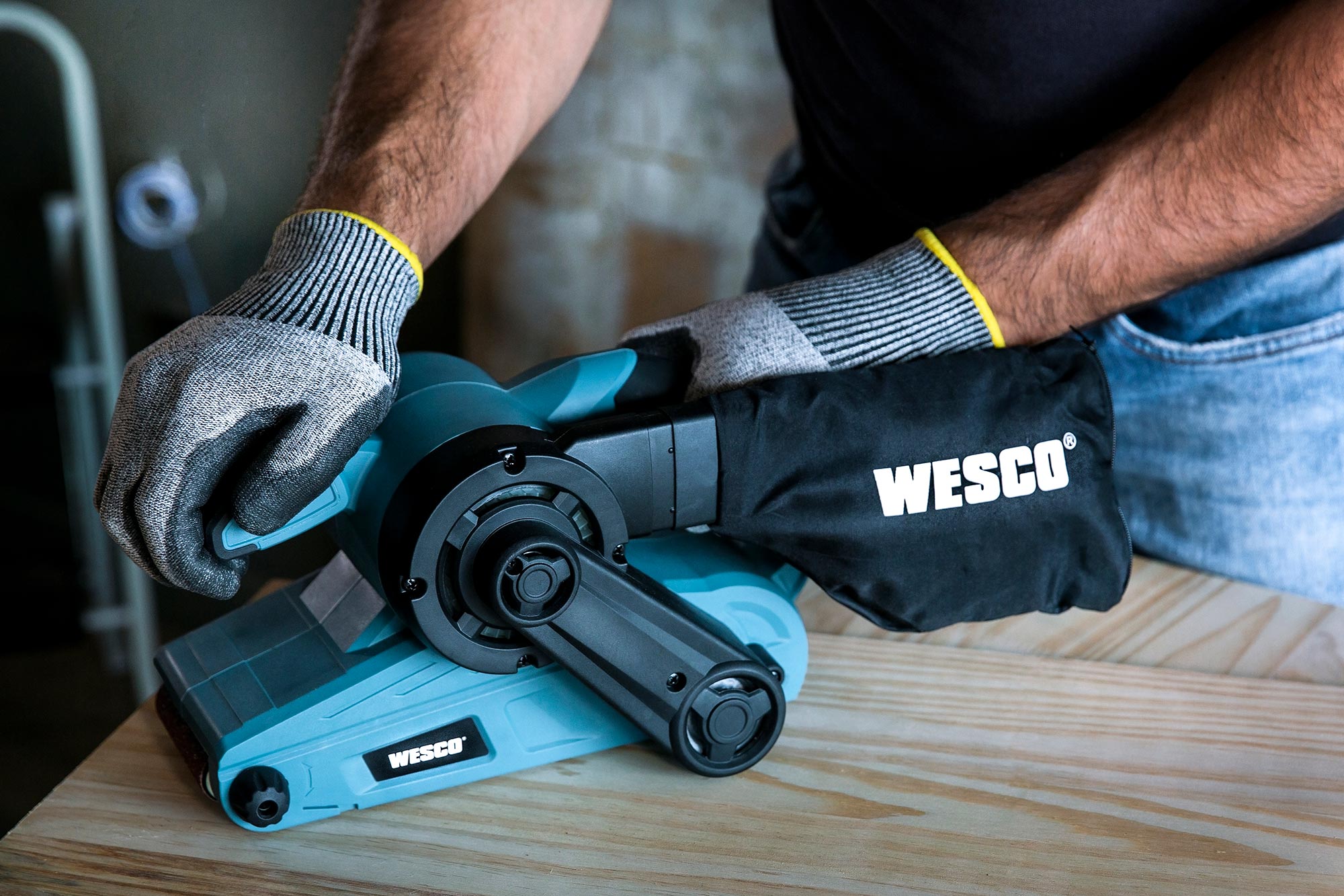 WESCO LIXADEIRA CINTA WS4366 (533 X 75) 220V 920W