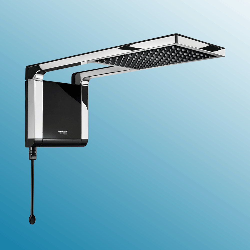 CHUVEIRO LORENZETTI ACQUA STORM BLACK/CROMADO ULTRA ELETR. 220V 7800W