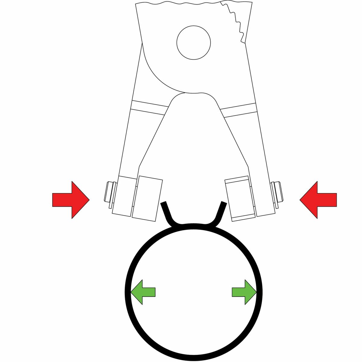ALICATE ABRAC. ELASTICA TRAMONTINA 9 44054/109