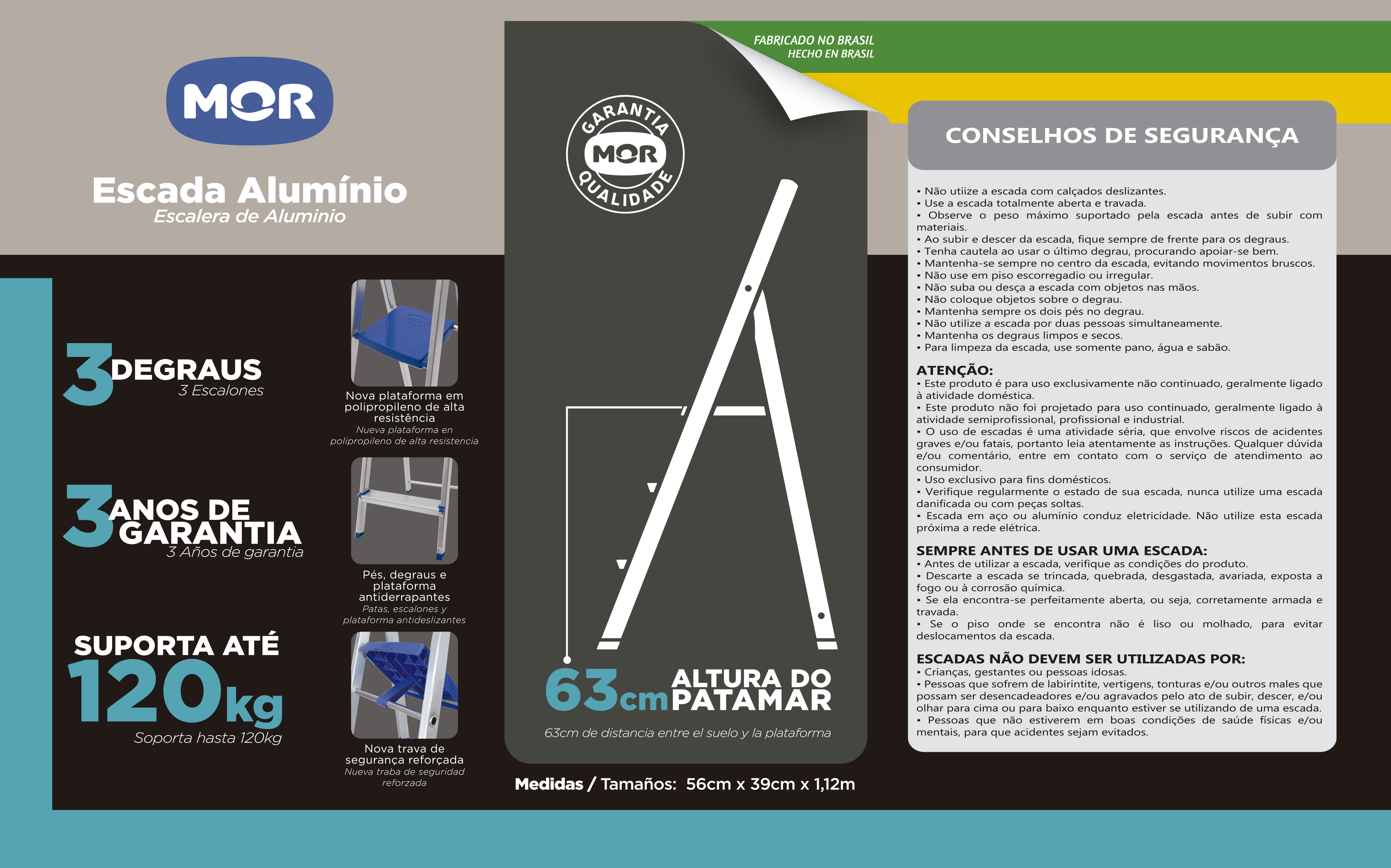 ESCADA ALUM. MOR DOM. 3 D