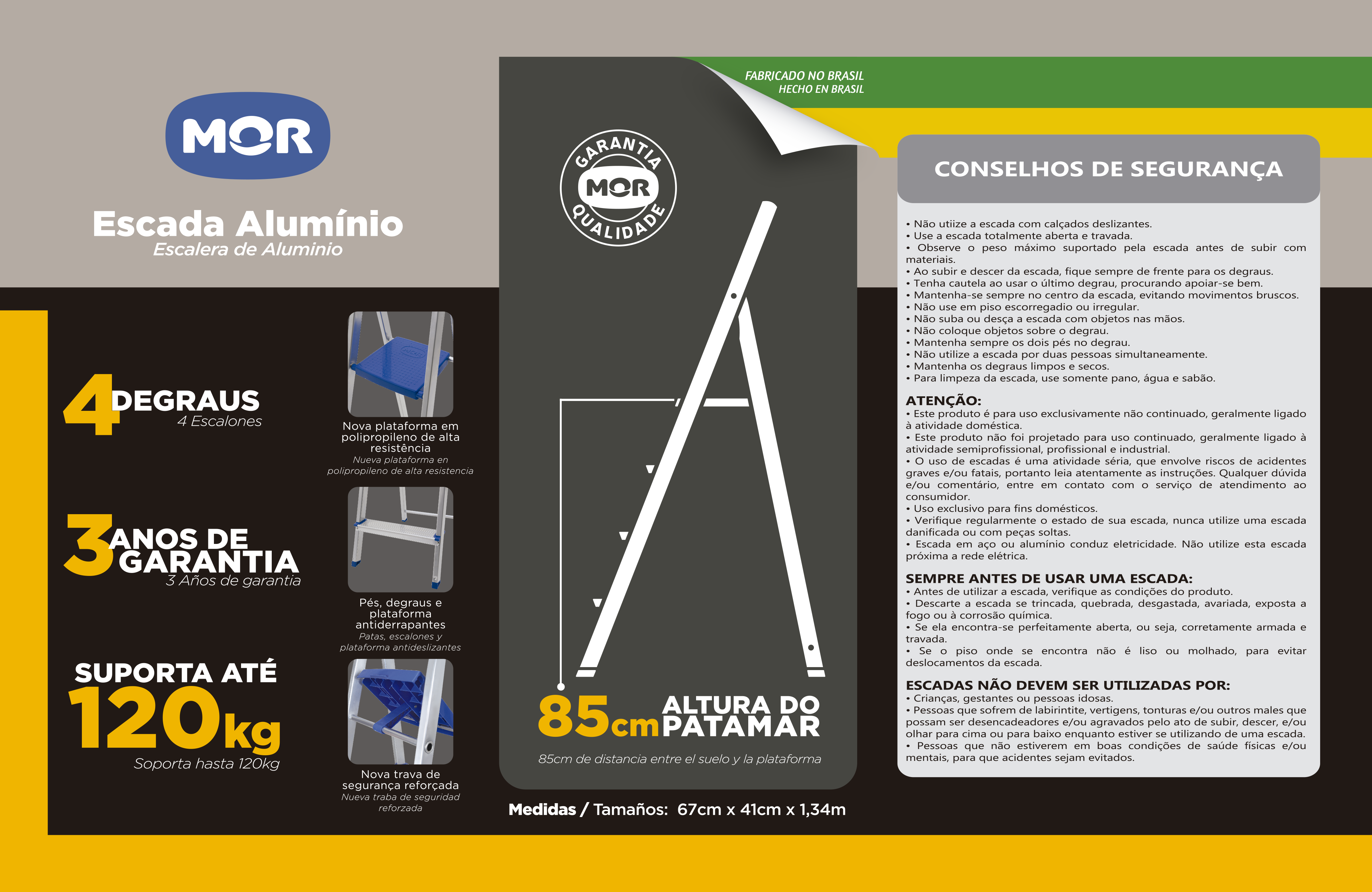 ESCADA ALUM. MOR DOM. 4 D