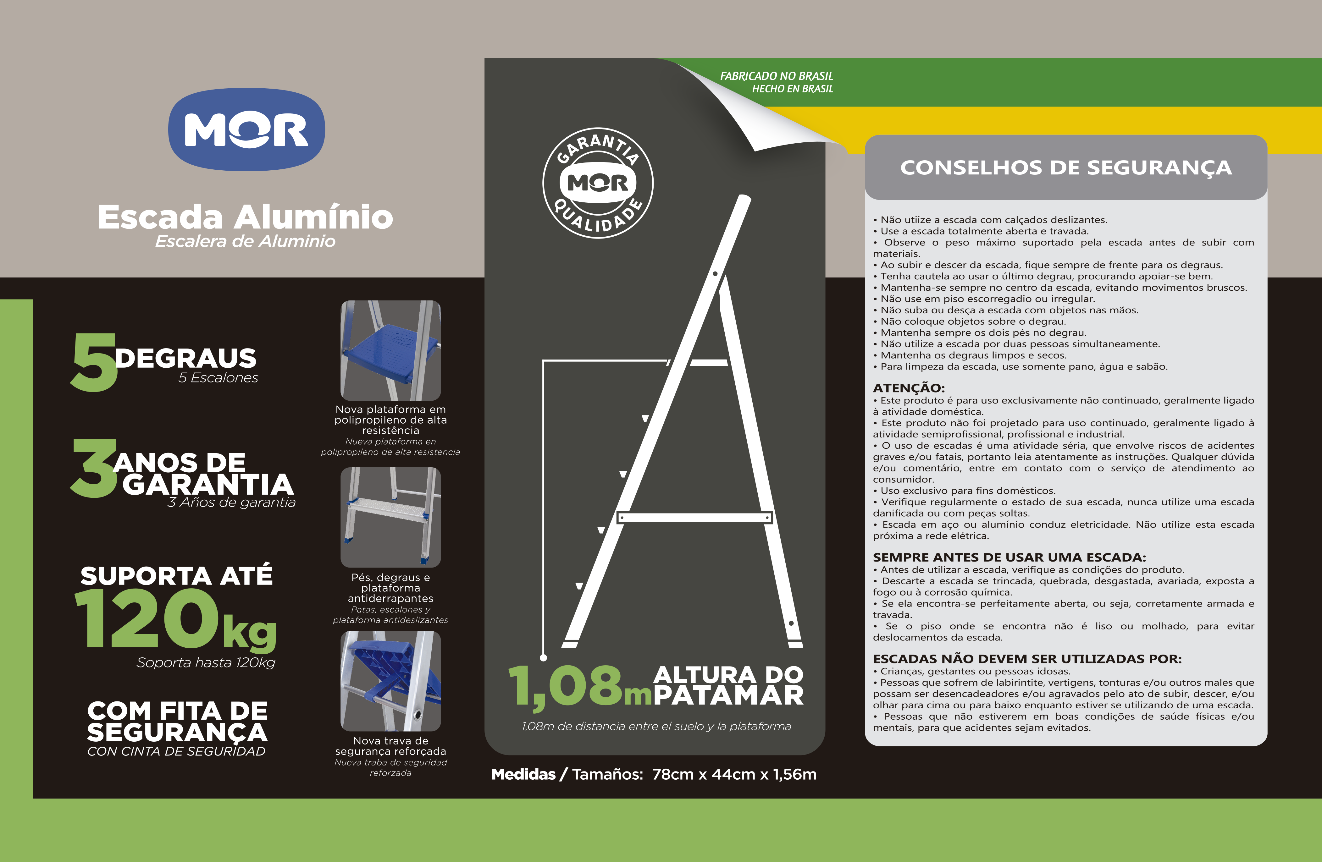 ESCADA ALUM. MOR DOM. 5 D