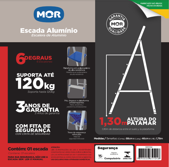 ESCADA ALUM. MOR DOM. 6 D