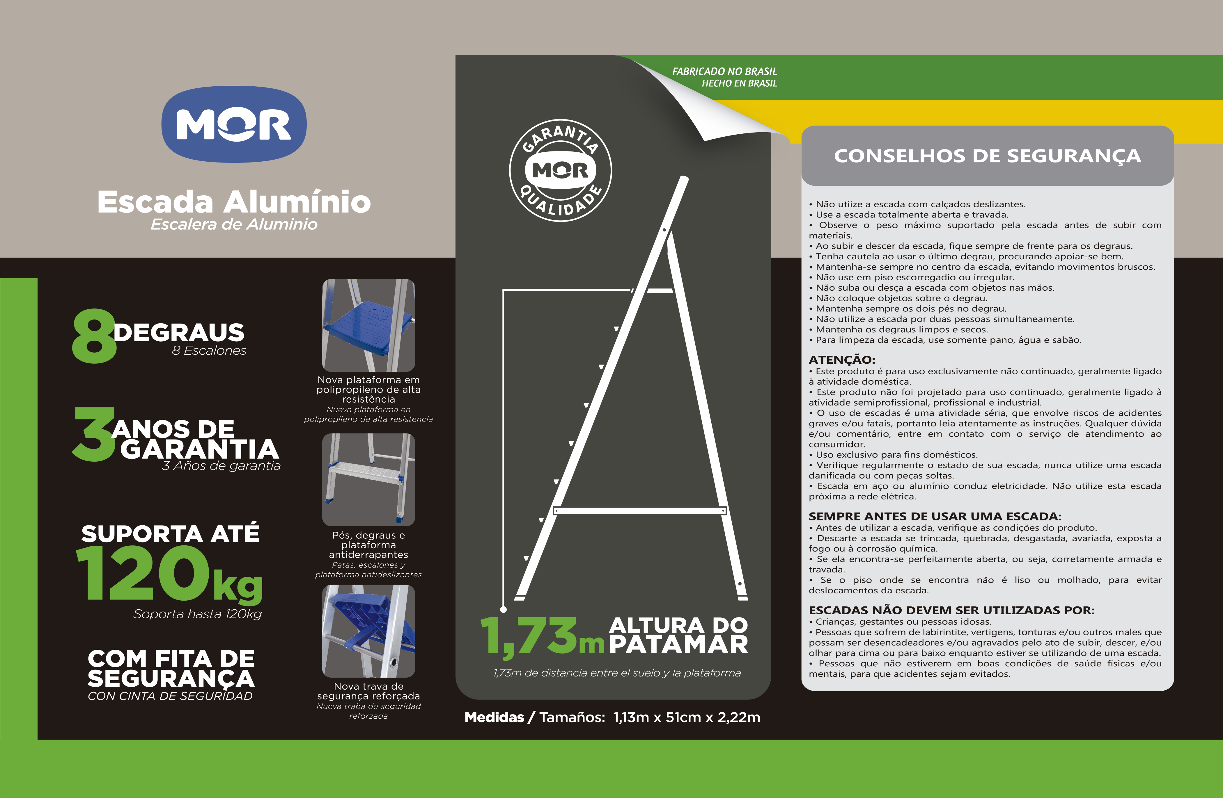 ESCADA ALUM. MOR DOM. 8 D