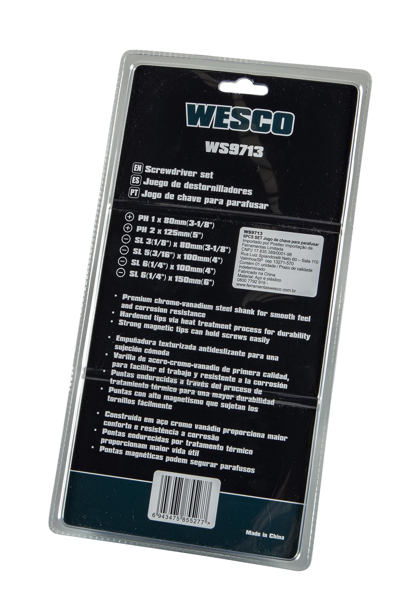 CHAVE DE FENDA/PHILIPS WESCO C/6