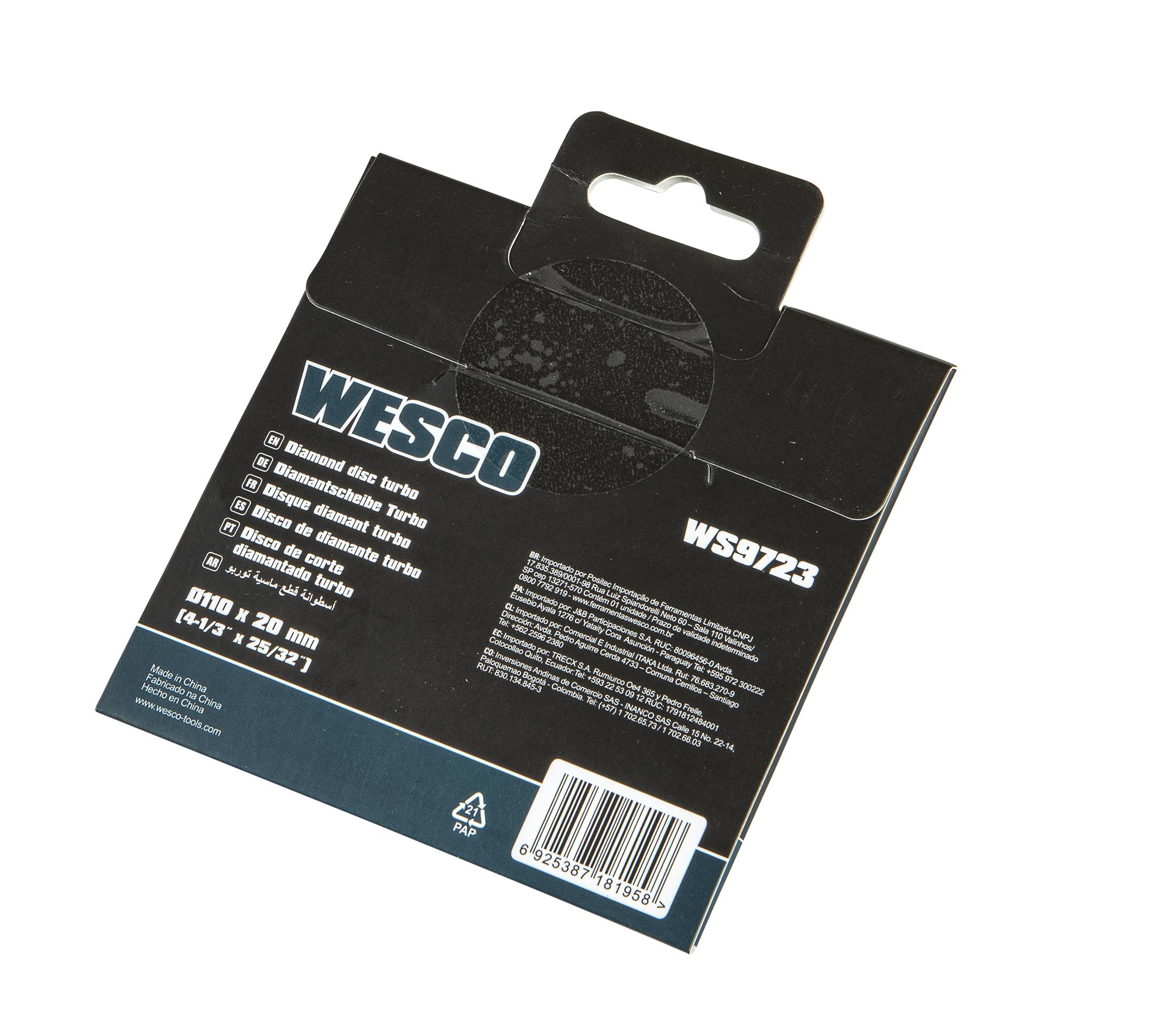 DISCO DIAM. WESCO TURBO WS9723