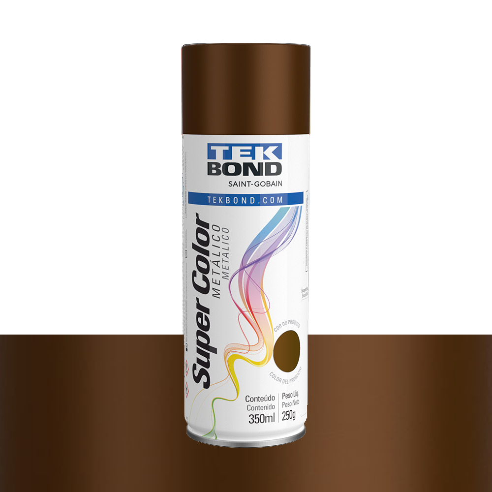 TINTA SPRAY TEK BOND METALICO BRONZE 350ML/250GR