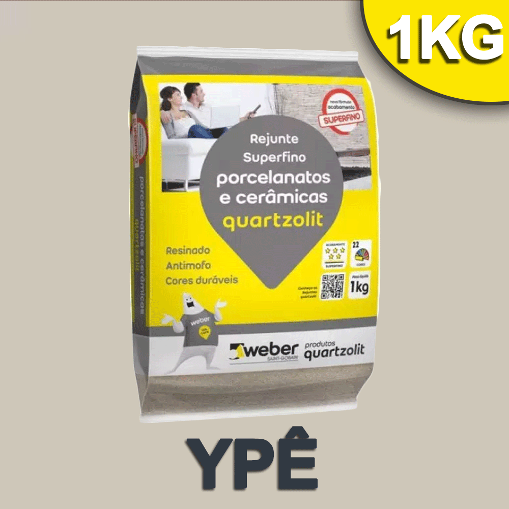REJUNTE QUARTZOLIT (PORCELANATO) YPE 1,0 KG.