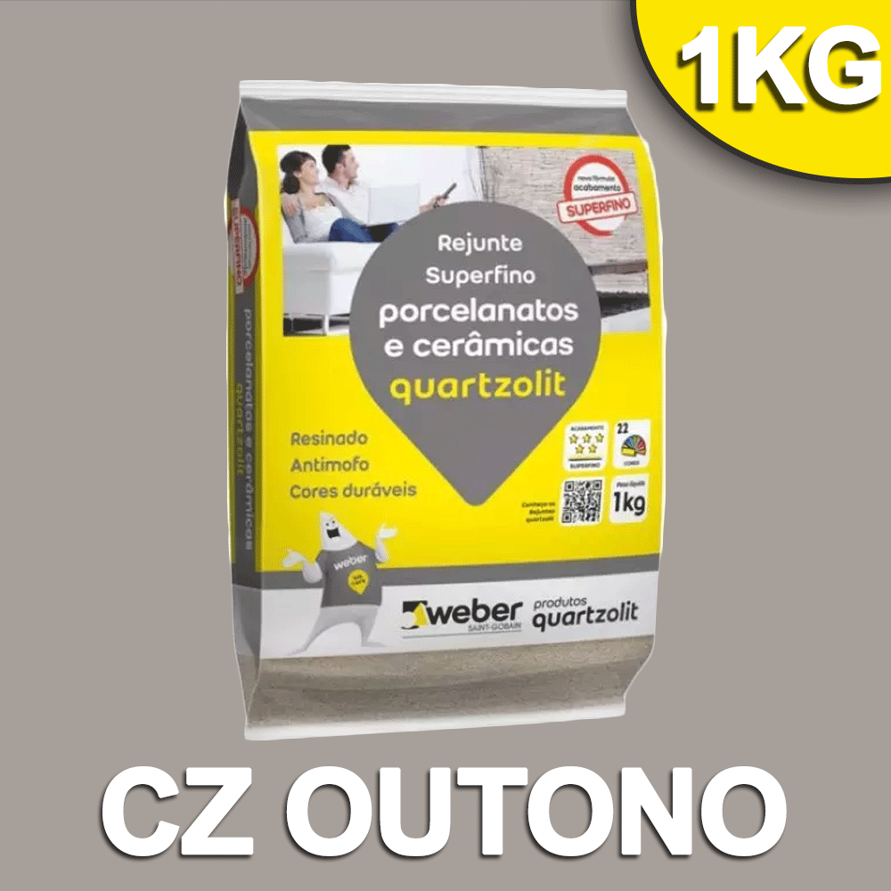 REJUNTE QUARTZOLIT (PORCELANATO) CZ OUTONO 1,0 KG.