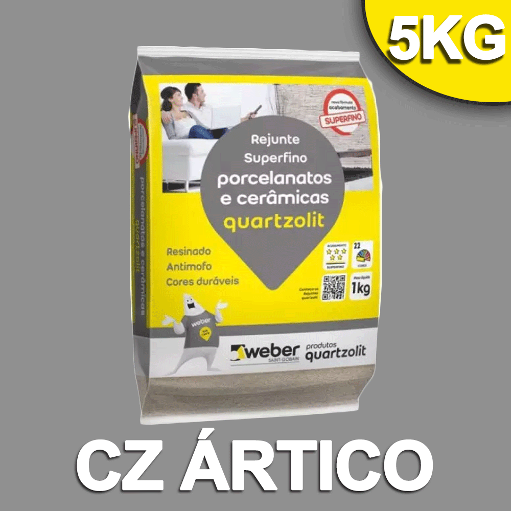 REJUNTE QUARTZOLIT (PORCELANATO) CZ ARTICO 5,0 KG.