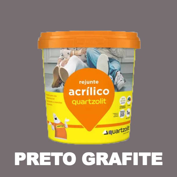 REJUNTE QUARTZOLIT (ACRILICO) PRETO 1,0 KG.