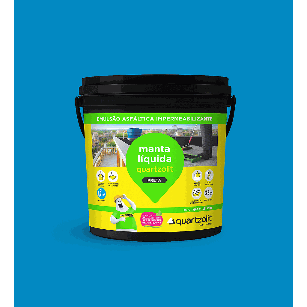 QUARTZOLIT MANTA LIQUIDA PRETA  3,6L
