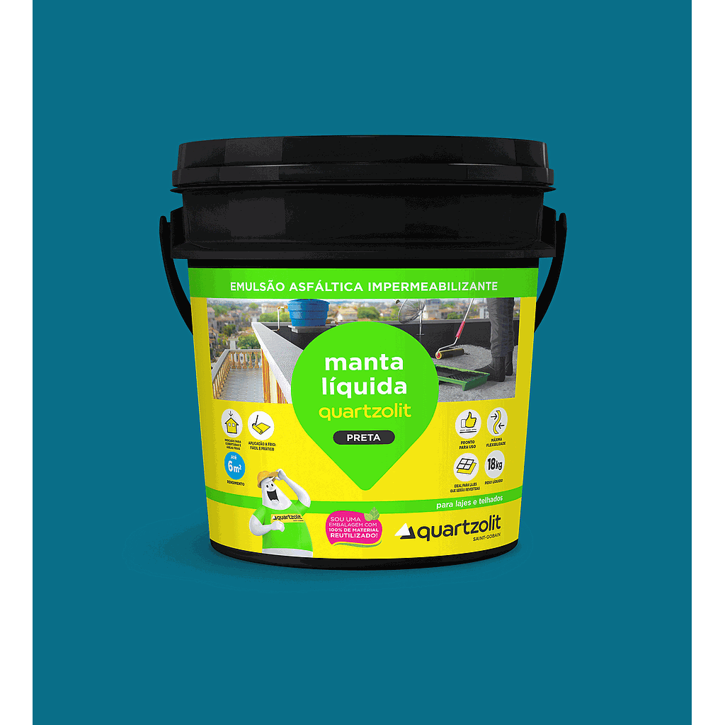 QUARTZOLIT MANTA LIQUIDA PRETA 18L