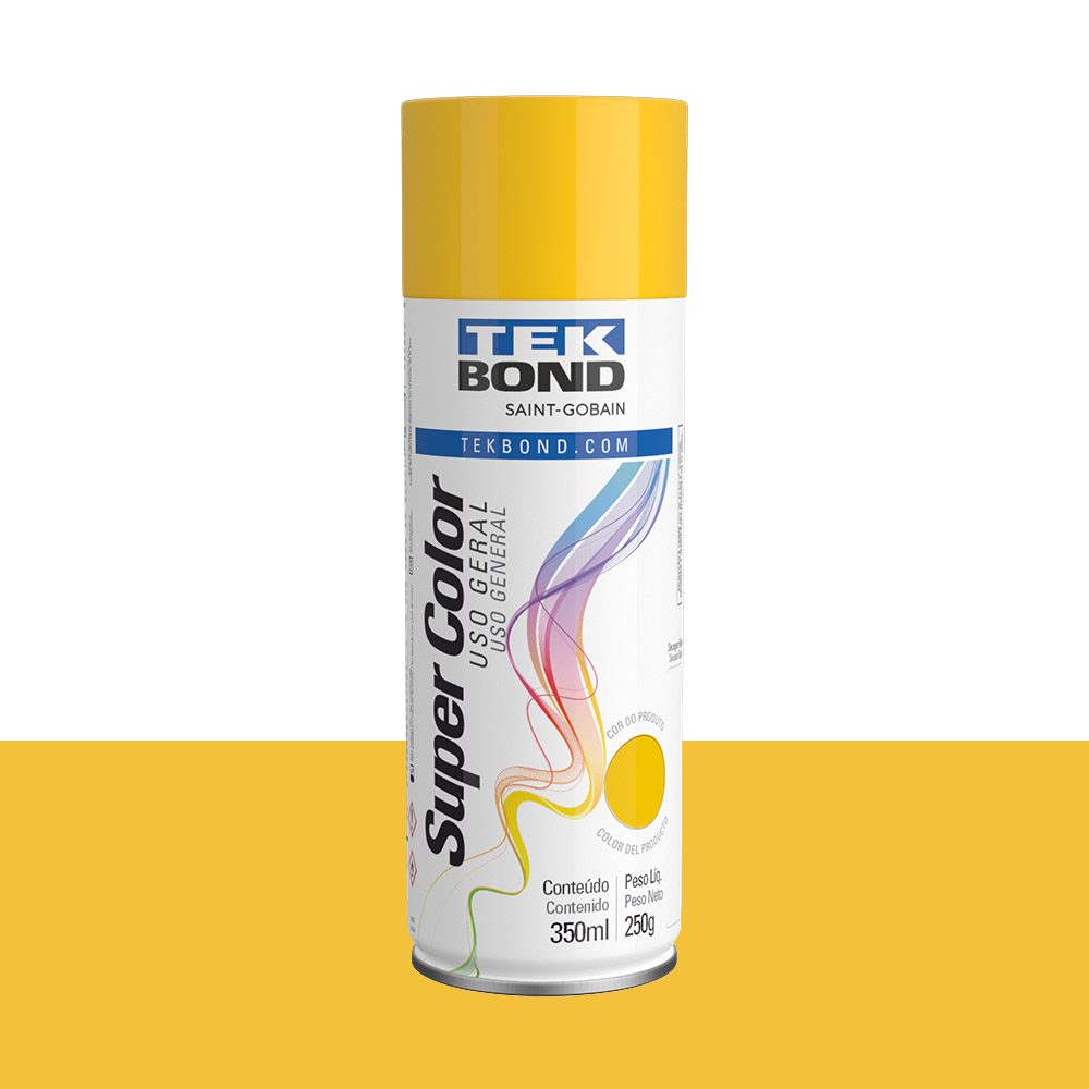 TINTA SPRAY TEK BOND AMARELO 350ML/250GR