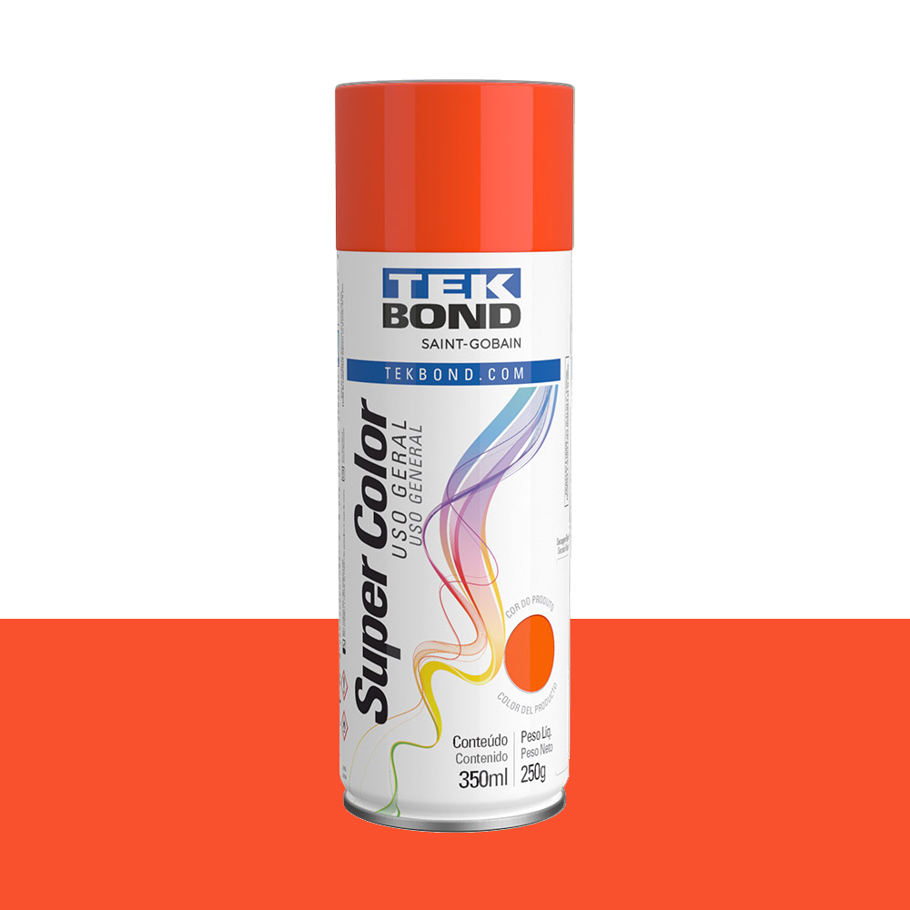 TINTA SPRAY TEK BOND LARANJA 350ML/250GR