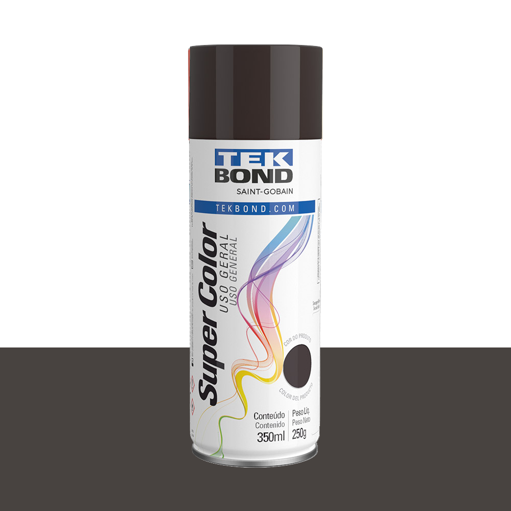 TINTA SPRAY TEK BOND MARROM 350ML/250GR